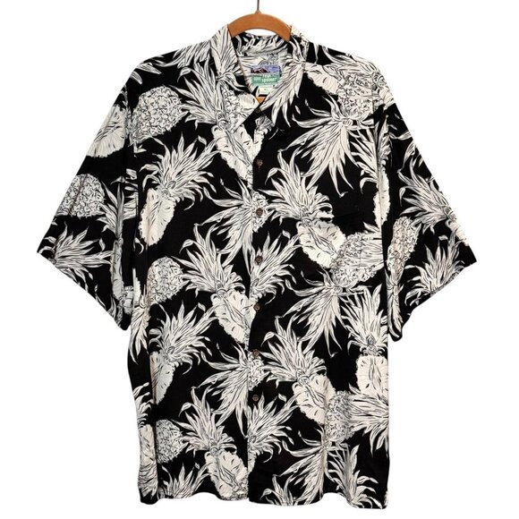 VTG Reyn Spooner Hawaiian Shirt Sz.XL Short Sleeve Pineapple Print Tropical - Picture 1 of 10